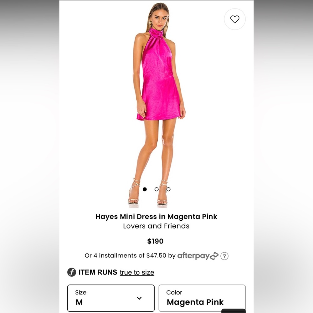 Lovers and Friends Low-back Mini dress